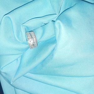 Solid Sterling wedding set